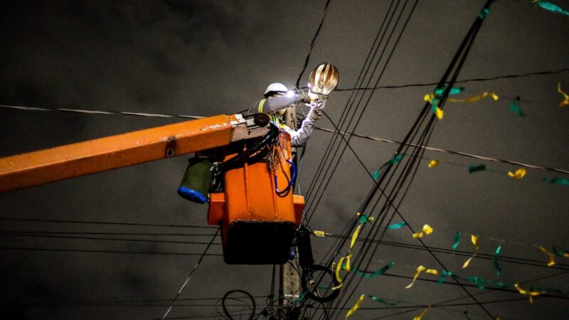 Limpurb realiza quase 32 mil intervenções na iluminação pública de Cuiabá no primeiro semestre de 2026