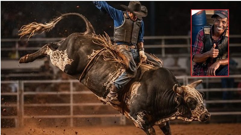 Peão morre após ser pisoteado por touro durante treino de montaria em fazenda