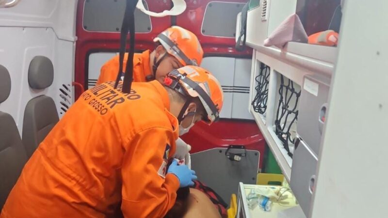 Corpo de Bombeiros socorre pré-adolescente de 11 anos atingido por coice de cavalo