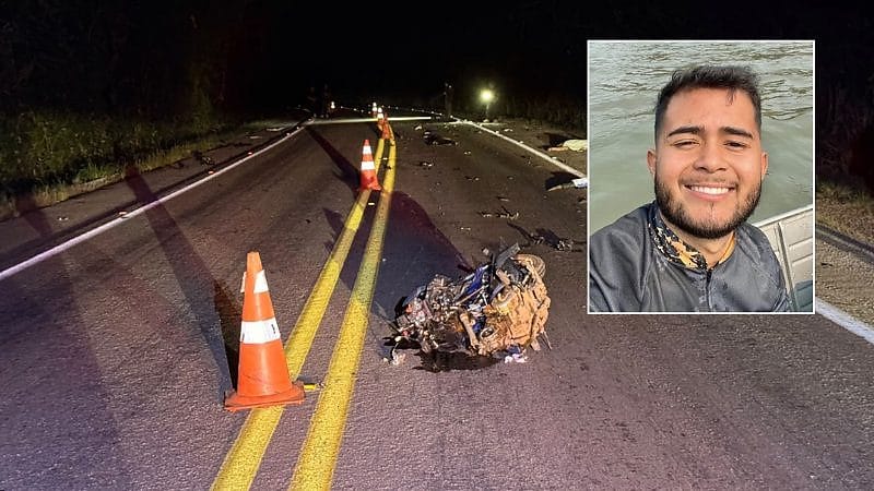 Estudante de Direito da Unemat morre em acidente entre moto e caminhonete na BR-174