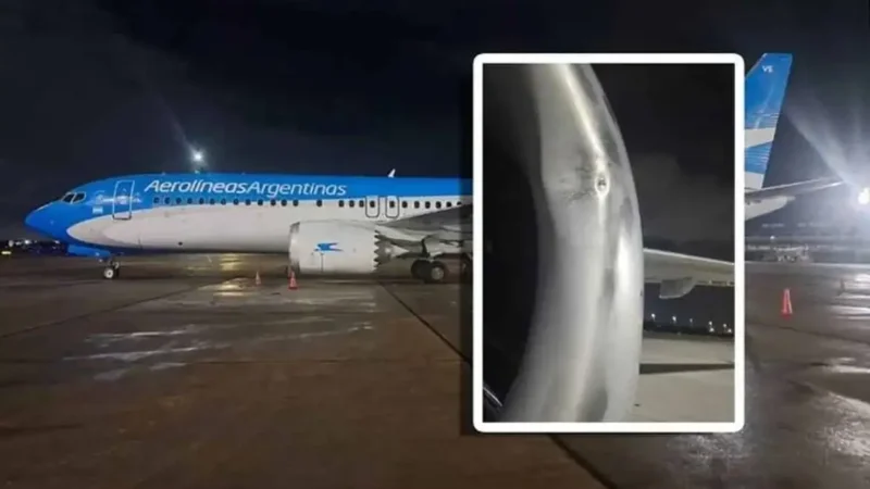 Avião de companhia argentina identifica impacto de drone no Galeão