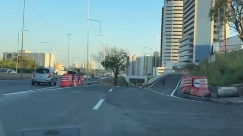 Trânsito no novo viaduto da avenida Miguel Sutil é liberado em duas pistas; confira vídeo