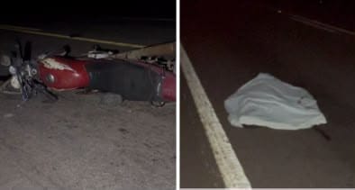 Motociclista morre após bater em carro e ser atropelado por caminhão em rodovia