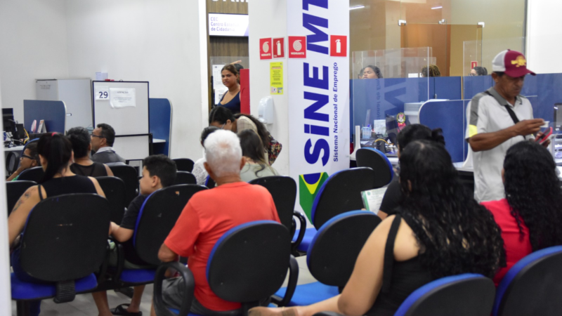 Sine-MT disponibiliza mais de 2,2 mil vagas de emprego nesta semana; confira