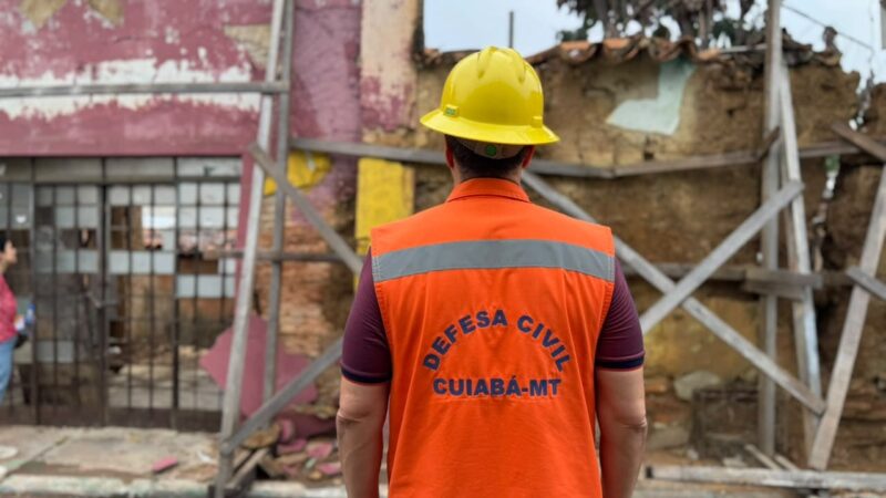 Vistoria técnica constata riscos de desabamentos em casarões do Centro Histórico de Cuiabá