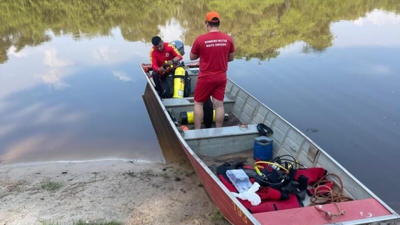 Corpo de homem que se afogou em rio é localizado após 24 horas pelos bombeiros