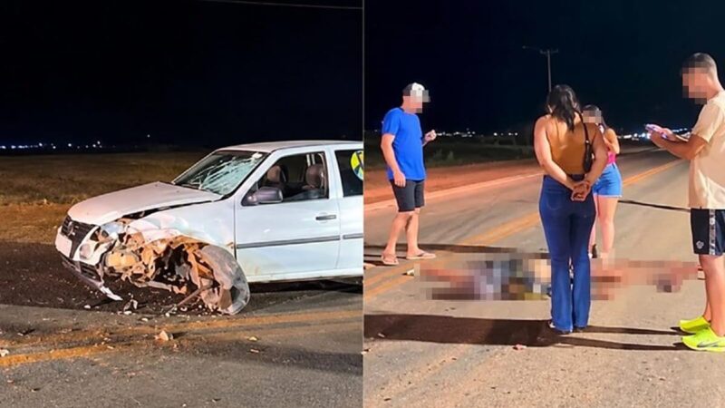 Motociclista morre após bater de frente com carro durante carreata eleitoral em MT